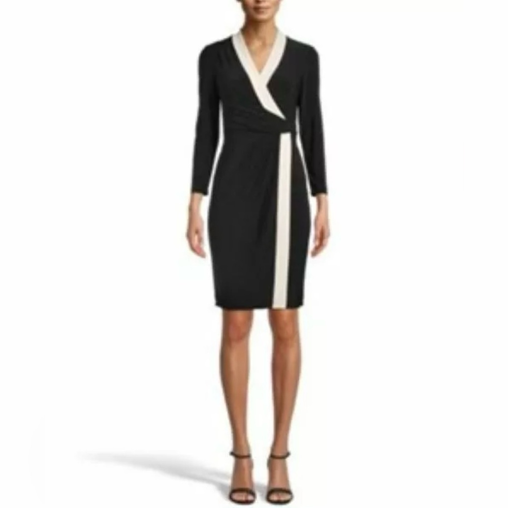 NWT Anne Klein Black & White Dress 
Size XL.  Fully lined.